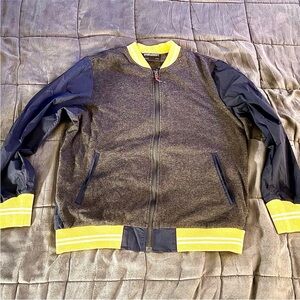 Under Armour Lightweight Bomber Jacket With Yellow Accents NWOT